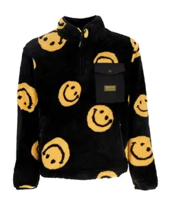 Куртка из искусственного меха в виде улыбающегося черного плюшевого мишки Market, черный