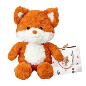 Плюшевый рюкзак Running Fox плюшевая кукла высота 30см/45см OU DI PIG