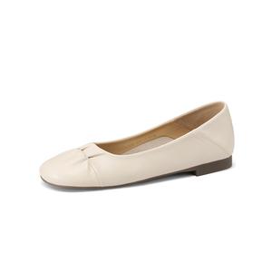 Mulinsen Повседневные туфли-лодочки высотой около 1,2 см женские бежевые, цвет Beige