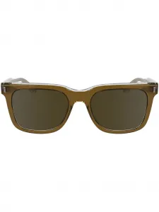 Солнцезащитные очки трапециевидной формы Calvin Klein, коричневый