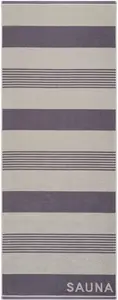 Полотенце для сауны Egeria "Боб", (1 шт.), 75х200 см в полоску, чистый хлопок 75х200 см (1 шт.), цвет grau-taupe