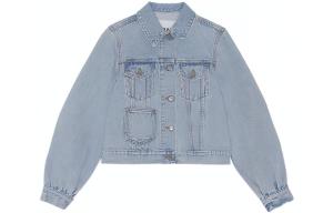 Джинсовая куртка женская синяя GANNI