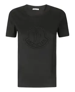 Повседневная футболка из нержавеющей стали Moncler, черный