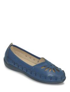 Туфли без шнуровки с вырезом с широкой посадкой Chums, синий