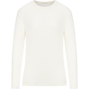 Длинный рукав рифленый футболка-крю Lemaire, белый