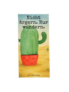 Mr. & Mrs. Panda Полотенце с изображением кактуса и надписью, выполненной в кактусово-зеленом цвете