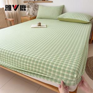 Yalu Простыня на резинке 150х200 см, хлопок, цвет Matcha