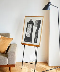 Мольберт из дерева и железа