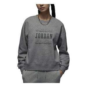 Толстовка с капюшоном и круглым вырезом Air Jordan, серый