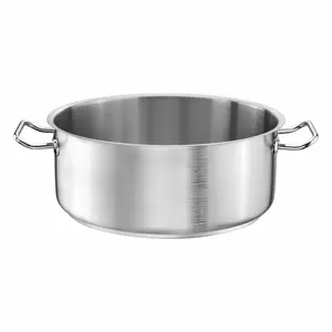 Кастрюля TOMGAST мелкая - диаметр 28 см, объем 7 л - нержавеющая сталь Tomgast