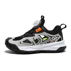 Противоскользящие износостойкие детские сандалии для детей BKG, черный/серый/оранжевый