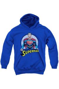 Супермен снова в небе худи для подростков Gildan, синий