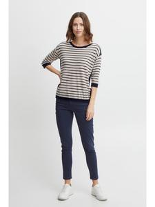 Fransa Вязаный свитер FRLILLI прямого кроя в сочетании с темно-синим блейзером