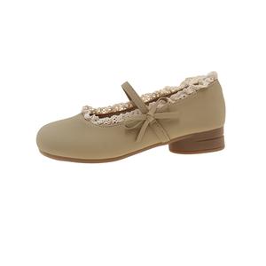 WUJI Женские туфли Мэри Джейн на массивном каблуке - хаки, цвет Khaki