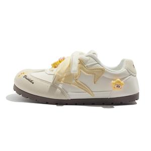 Легкие и дышащие низкие повседневные кроссовки Women's MEAKKEA, желтый