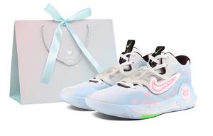 Nike Кроссовки для баскетбола KD Trey 5 X с амортизацией, износостойкие низкие мужские синий розовый