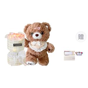 Очаровательный плюшевый мишка в стиле хилер с набором сменной одежды медвежий воин кукла плюшевая игрушка высота 30см KUMAOYA