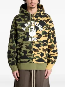 Толстовка с камуфляжным принтом A BATHING APE, зеленый