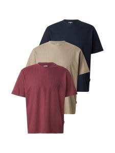 Рубашка JJ Rebel JREBTREY, темно-синий/серо-коричневый/красный