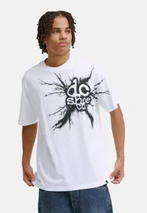 Футболка с принтом "удар дважды". Dc Shoes, Wht White