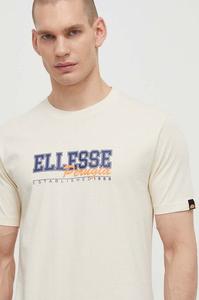 Хлопковая футболка Zagda T-Shirt Ellesse, бежевый