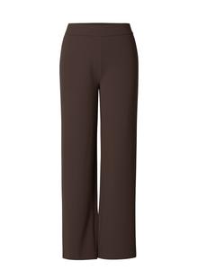 Брюки свободного кроя BASE LEVEL CURVY, темно-коричневый