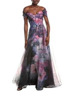 Платье из органзы Rene Ruiz, фиолетовый