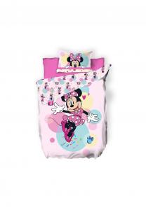 Комплект детского постельного белья Disney Minnie Maus, 140x200 см, розовый