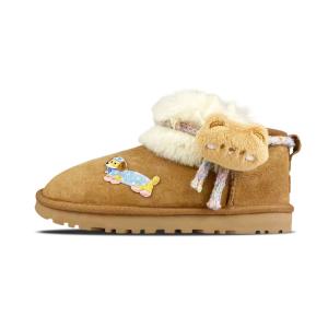 Классические ультра мини короткие снежные ботинки Women's UGG, коричневый