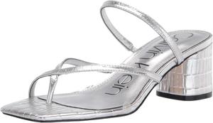 Женские босоножки на каблуке Calvin Klein Becca, Silver 040