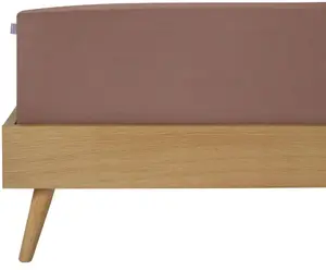 Простыня Schiesser "Джесси из 100% хлопка", для матрасов высотой до 22 см, СДЕЛАНО В ЗЕЛЕНОМ цвете от OEKO-TEX 100х200 см, 1 шт., коричневый