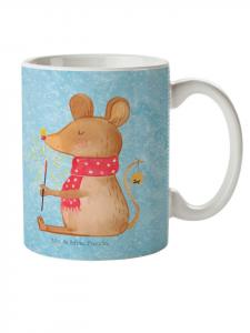 Детская кружка "Мышка" Рождество без слов, цвет "ледяной голубой" Mr. & Mrs. Panda
