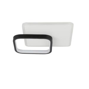 Светодиодный потолочный светильник Nettlife, 25x25x6 см, белый/черный