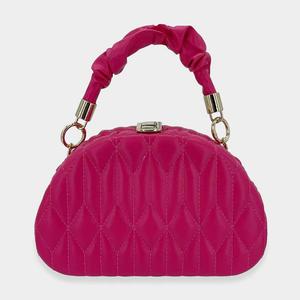 Стеганая однотонная сумка-тоут 8.25" X 2.25" X 5.25" через плечо FASHNZFAB, красный