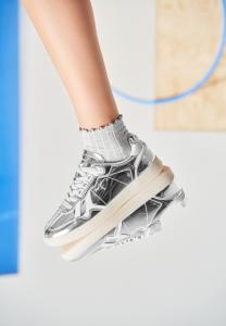 Кроссовки BALL MIRROR W Pepe Jeans, серебристый