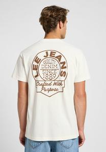 Футболка с принтом SHORT SLEEVE  Lee, бежевый