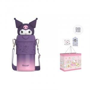 Термостакан Sanrio, Sanrio Naughty Insulated Cup (Kuromi+Shopping Bag Greeting Card Sticker)
