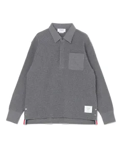 Регбийное поло с 4 полосами из текстурированного хлопка