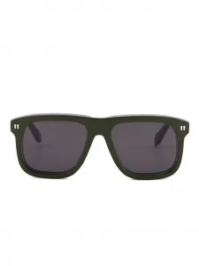 Солнцезащитные очки Clearwater в прямоугольной оправе Off-White, зеленый