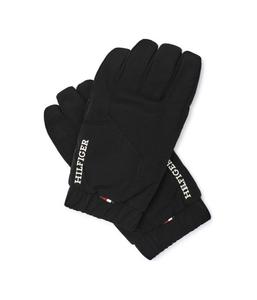 Перчатки мужские Tommy Hilfiger с логотипом, черный