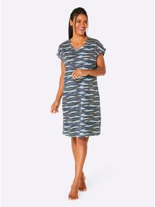 Летнее платье с принтом темно-синего цвета + аквапринт WITT WEIDEN