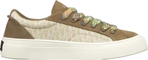 Кроссовки Dior B33 'Dior Oblique - Khaki Cream', зеленый