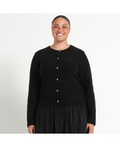 Женский ночной кардиган с блестками ESTELLE, Black