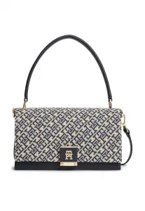Сумка через плечо с монограммой и жаккардовым узором. Tommy Hilfiger, Blue Mono