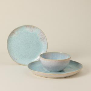 Набор EIVISSA из 3 предметов, пастельно-голубой и белый глянцевый, на 1 человека Costa Nova, пастельно-голубой/глянцевый белый