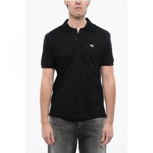 Рубашка поло RED TAG Solid Color T-SMITH-DOVAL-PJ с овальным логотипом D Diesel, Black