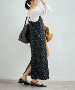 Платье-майка с принтом в горошек U By Spick&Span, цвет Black