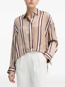Рубашка в полоску на пуговицах Marc Aurel, бежевый