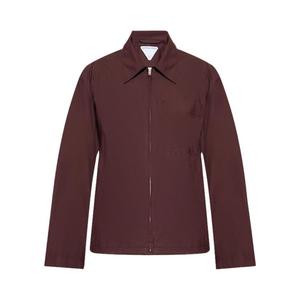 Куртка Bottega Veneta Resin Coated Jacket, Aubergine