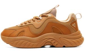 PEAK Нескользящие и износостойкие низкие повседневные туфли, увеличивающие рост, мужские, коричневые